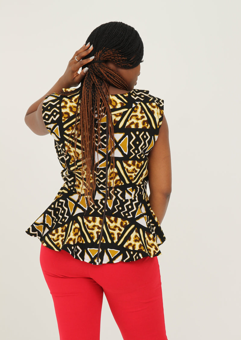 Adja Women's african peplum top