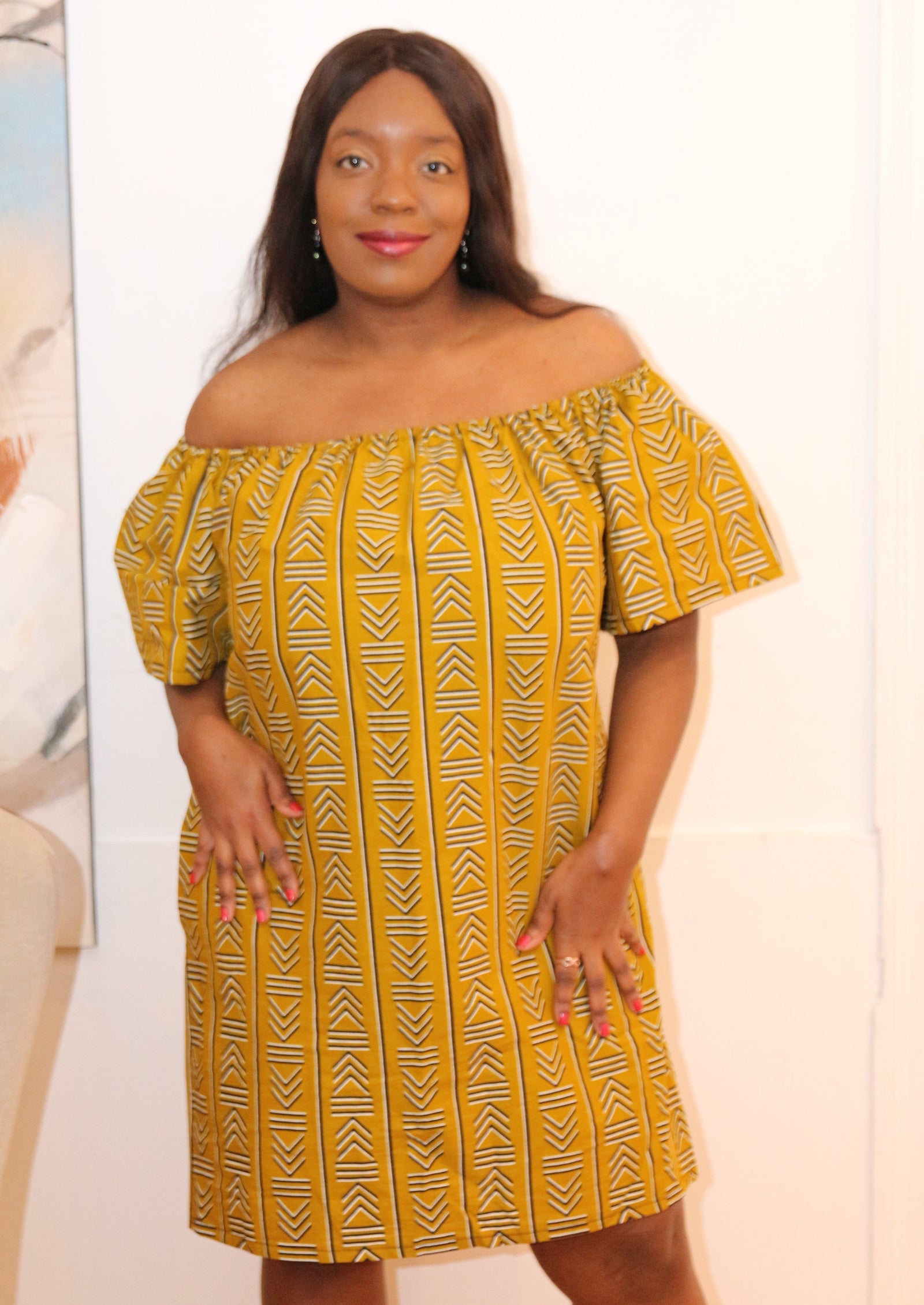 off shoulder dresses south africa African off-shoulder midi dress XL