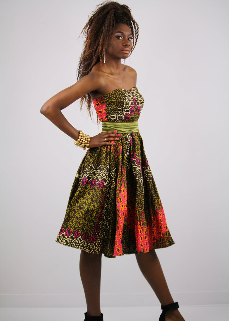Anais cocktail dress - ankara dress