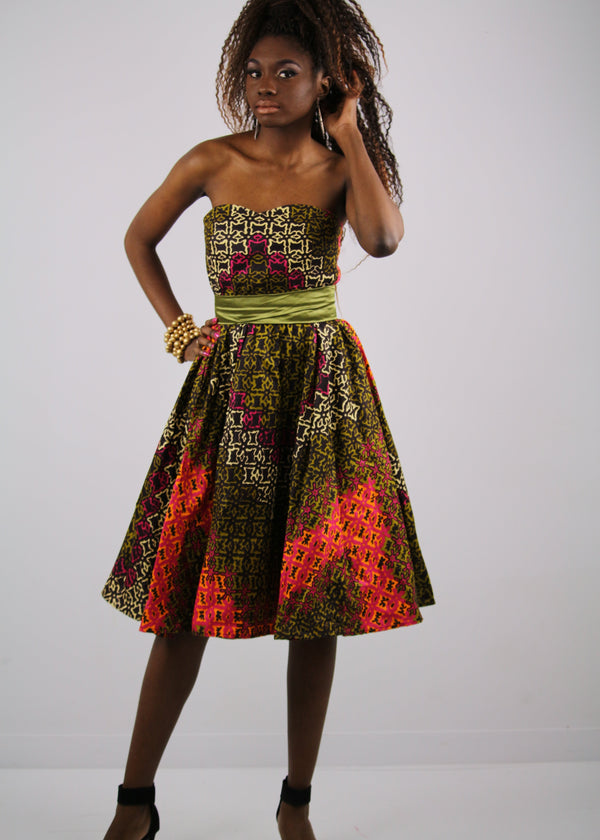 african party dresses for ladies Floral Ankara Mermaid Dress