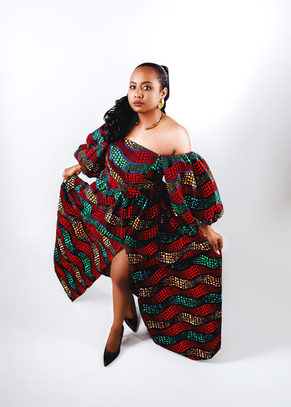 Zuberi african print maxi skirt