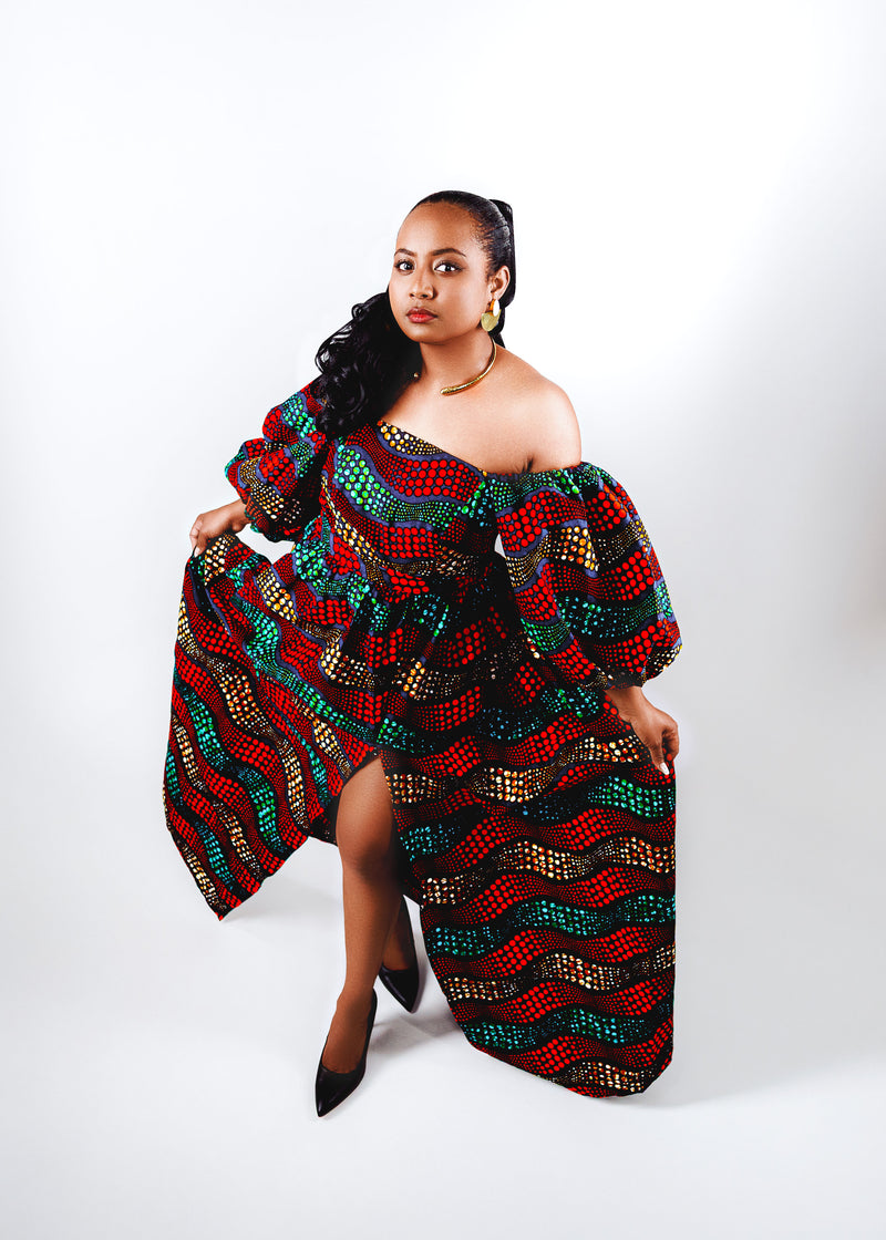 Zuberi african print maxi skirt