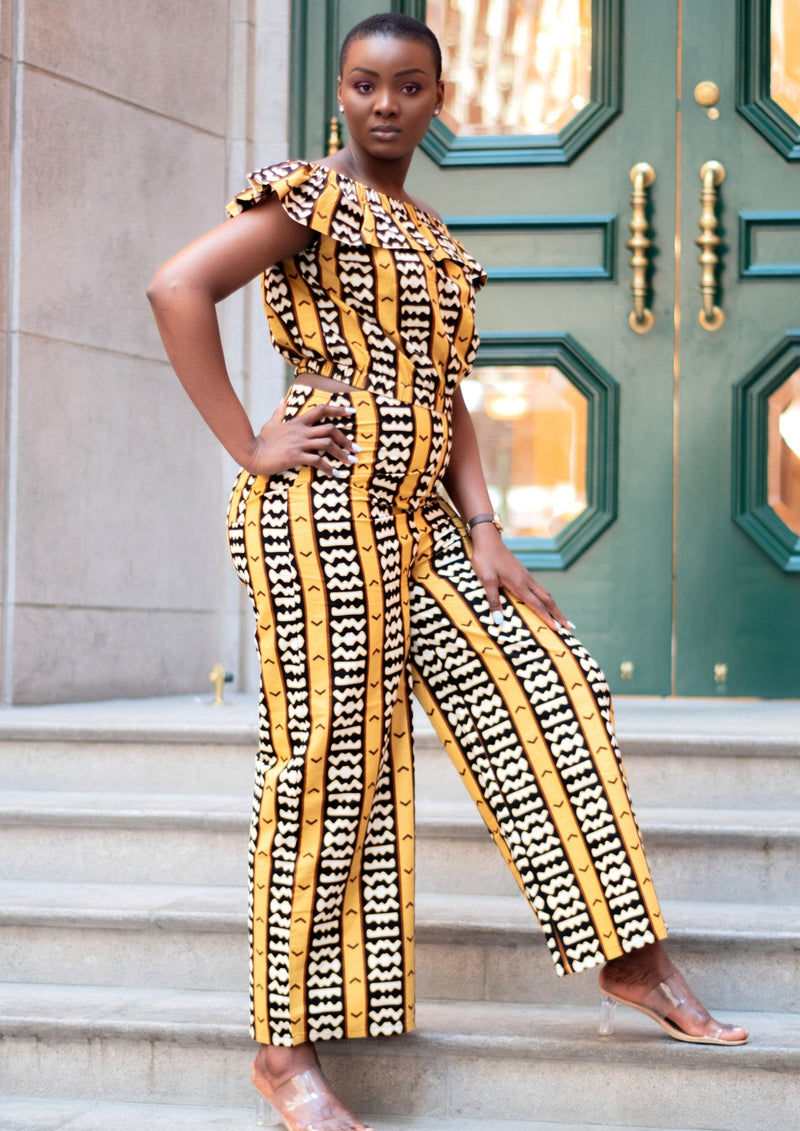 Fatim african print bootcut pants