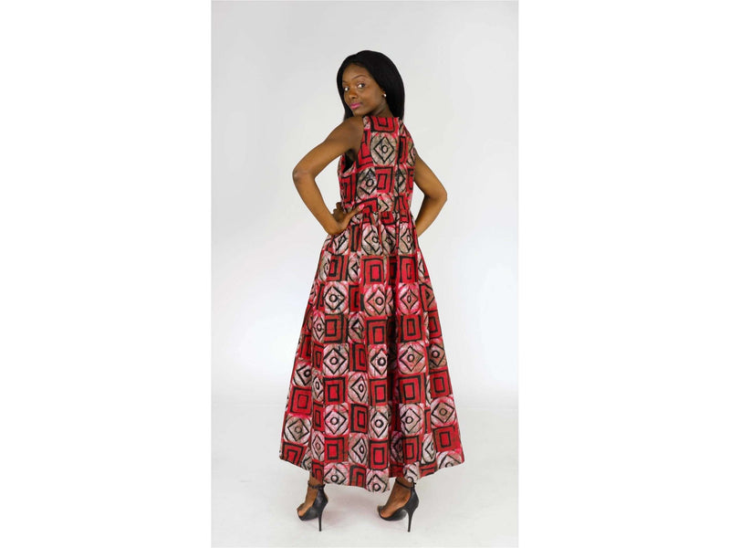 Adja maxi dress with Batik pattern