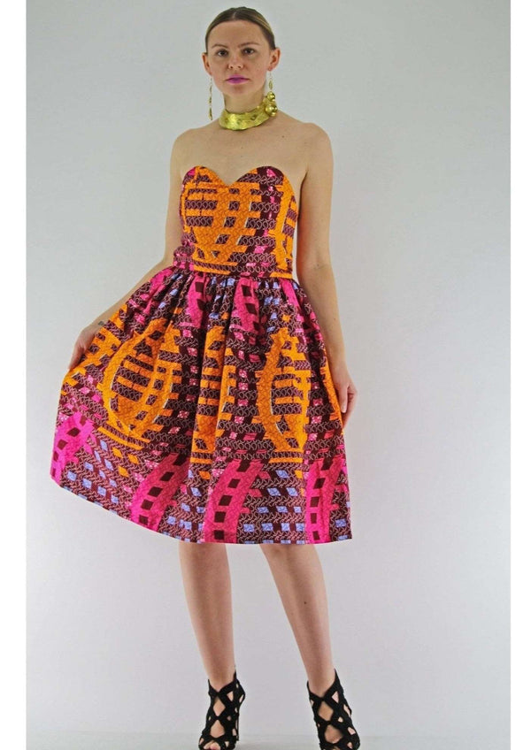 Bea african print dress
