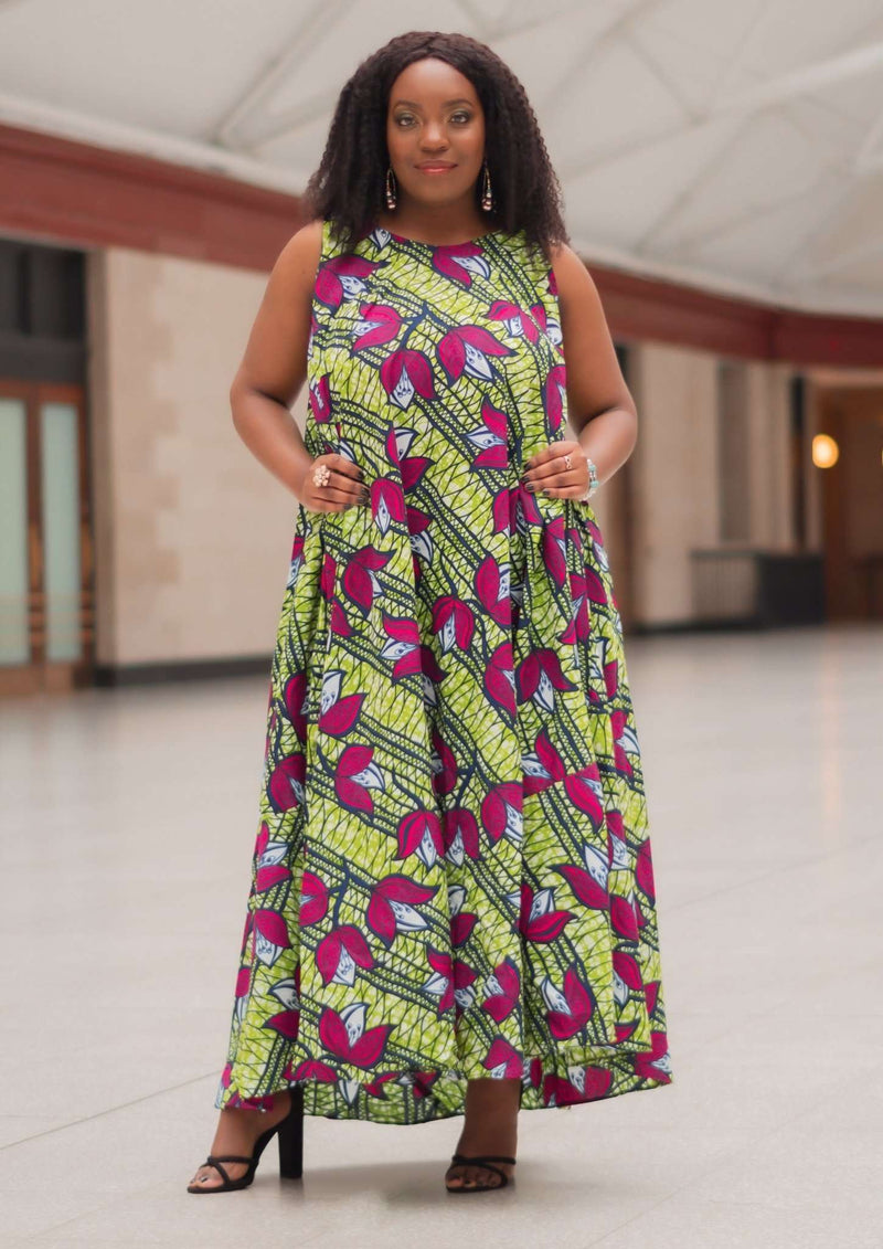 Ivana african maxi dress