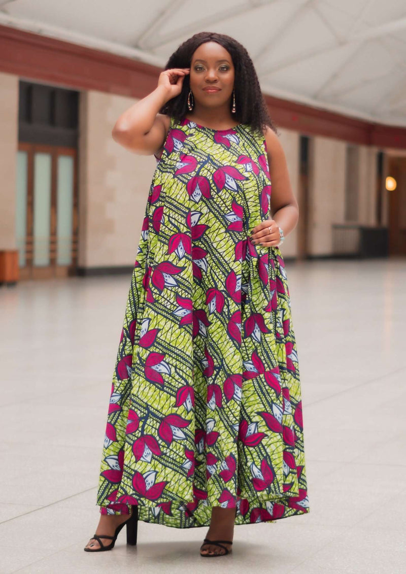 Ivana african maxi dress