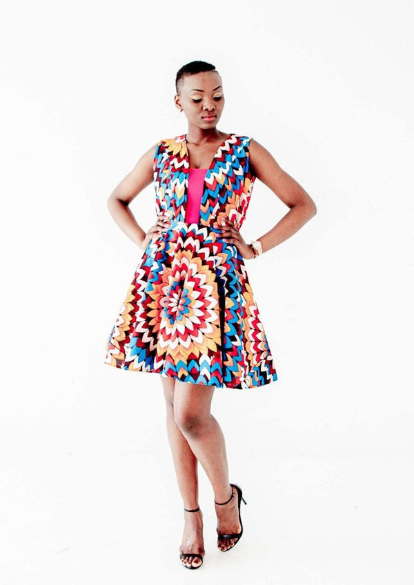 Jude African print dress